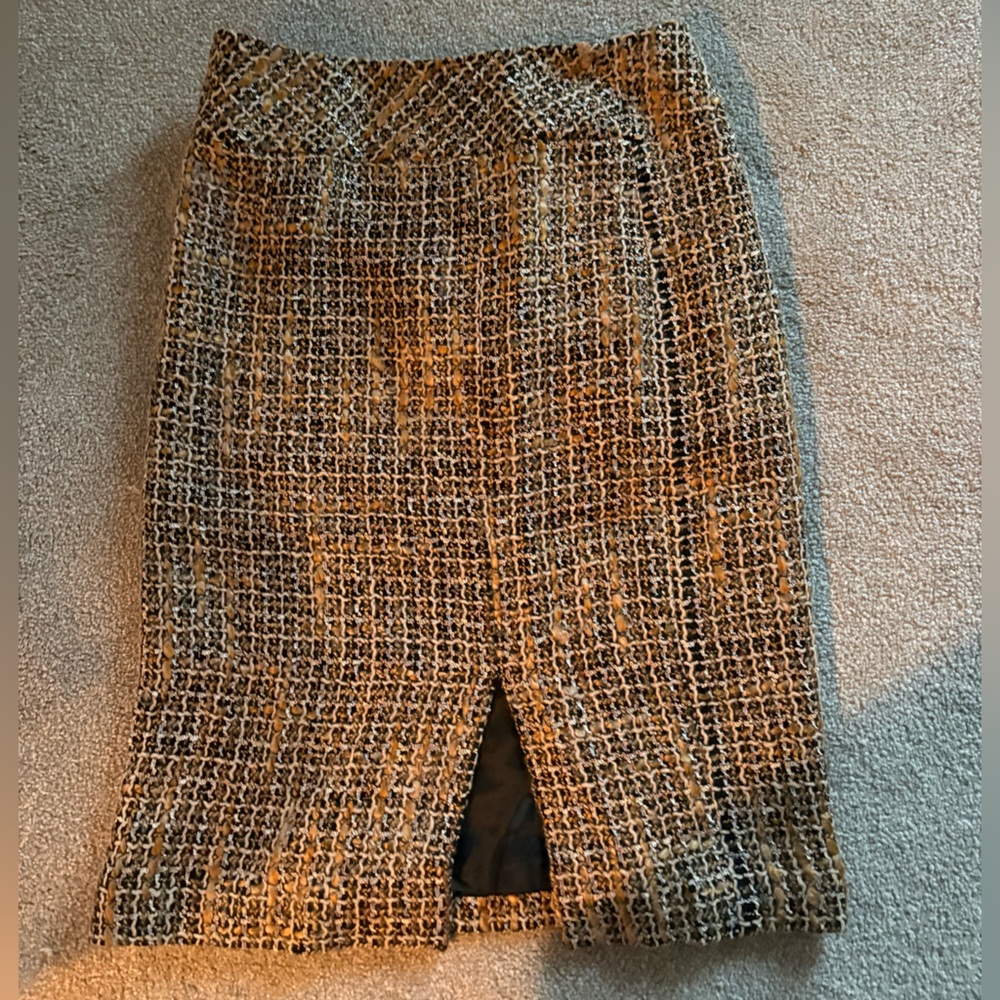Talbots Pencil Skirt (Black, Cream & Tan)